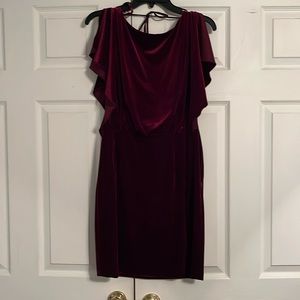 Jessica Simpson Berry Colored Velvet Dress